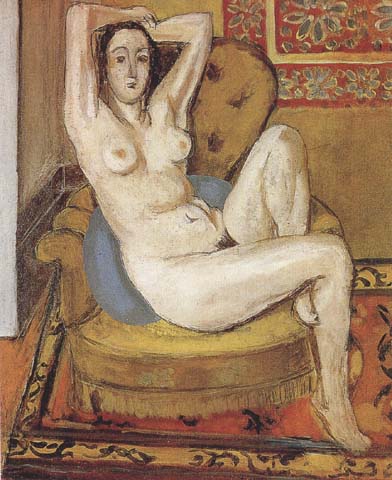 Nude on a Blue Cushion (mk35)